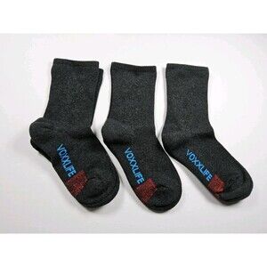 Voxx Life Stasis Neuro Socks Wellness Crew Grey Lot Of 3 Pairs Size S (Wo 4-7)